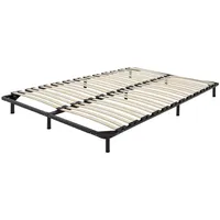 Beliani Lattenrahmen Pappelholz Metall 140 x 200 cm 48