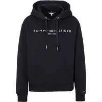 Tommy Hilfiger Damen Hoodie mit Logo, Blau (Desert Sky),