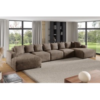 Fun Möbel Wohnlandschaft Sofa U-Form Designersofa MEGAN XL in