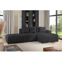Fun Möbel Ecksofa Designersofa MEGAN XS inkl. Hocker Stoff