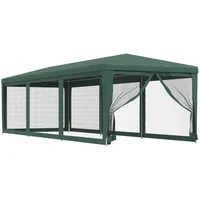 VidaXL Partyzelt mit 8 Mesh-Seitenwänden Grün 3x9 m HDPE