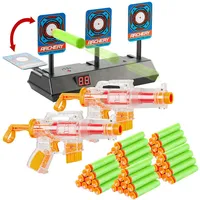 Playtastic 2er-Set Spielzeugpistolen mit 50 Schaumstoff-Geschossen + Zielscheibe