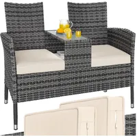 CASARIA Gartenbank 143 x 67 x 0 cm Grau