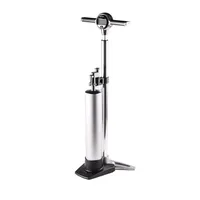 Crankbrothers Klic Standpumpe Tubeless Tank, digitales Manometer Silber Modell
