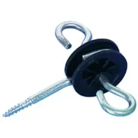 ELECTRA Torgriffisolator für Weidezäune drehbar mit Rolle 5 Stück