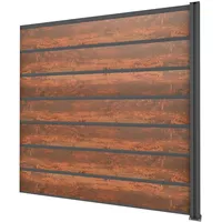 Gutta Sichtschutzzaun-Erweiterungsele. Anthrazit 202x186 cm Schichtst. Rostoptik