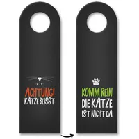 Trendaffe Achtung Katze beisst oder Katze ist nicht da