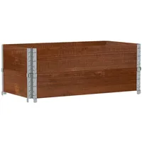 VidaXL Pflanzkasten Braun 100x50 cm Massivholz Kiefer