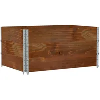 VidaXL Pflanzkasten Braun 120x80 cm Massivholz Kiefer