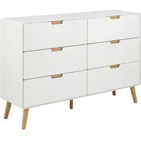 VCM ebuy24 Lowell Kommode 6 Schubladen Weiß