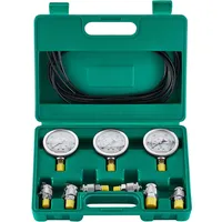 Vevor Hydraulikdruck-Testset, 250/400/600 bar, 3 Messgeräte, 6 Testkupplungen, 3