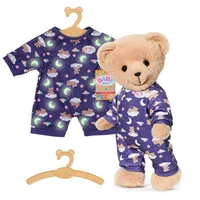 Zapf Creation BABY born Teddy Schlafanzug Glow in the