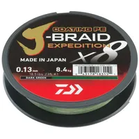 Daiwa J-Braid Exped. X8E 0.13mm-300m d. green Geflochtene Schnur