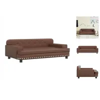 VidaXL Kindersofa Braun 90x53x30 cm Kunstleder