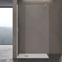 Doporro Luxus Duschwand für Dusche Duschabtrennung 90x200cm Walk-In Dusche