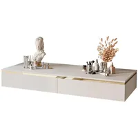 Lookway Schminktisch Kaschmir, Holzwerkstoff, Uni, 2 Schubladen, Rechteckig, 102x15x44