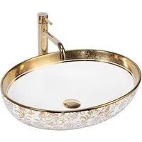 REA Aufsatzwaschbecken Margot white/gold