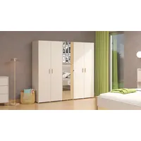 Home Affaire »Belfort, Schlafzimmerschrank mit Spiegel 5-türig Wäscheschrank«, 225x56x208,