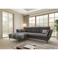 S-style möbel Ecksofa Egon mit Schlaffunktion und Bettkasten aus