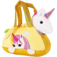 Brubaker Einhorn Tasche Regenbogen - 20 cm - Plüschtier