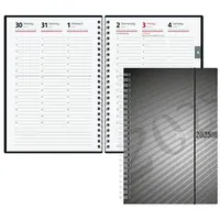 Rido idé Buchkalender mit Spirale 2025 anthrazit