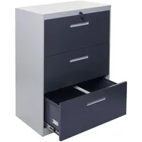 Mendler Hängeregisterschrank HWC-A10, Aktenschrank Büroschrank Stahlschrank, A4 abschließbar ~