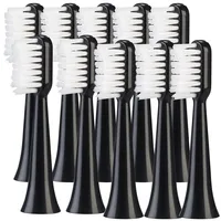 Newgen Medicals 10er-Set Aufsteckbürsten für Akku-Schallzahnbürste SZB-300, mittelhart