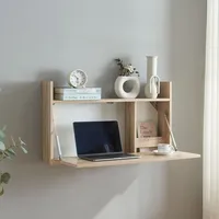 [en.casa] Wandklapptisch, Eiche, Weiß, 83x48x48 cm
