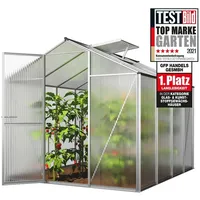 Gfp Gewächshaus ECO-Star 4 Alu-Rahmen 192x256 cm 6 mm