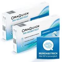 Oraquick HIV Selbsttest durch Mundabstrich 2 St