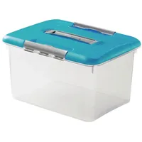 Curver 259576 Aufbewahrungsbox Optima Classic 75 Jahre-Edition Türkisblau 1