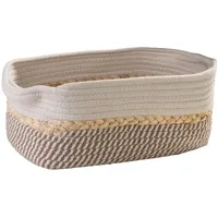 Home4You Aufbewahrungskorb, 33 x 23 cm - Beige -