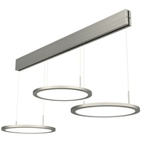Naber Plate 3 LED Pendelleuchte, edelstahlfarbig, 7065011