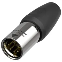 Neutrik NC5MX1-TOP-14 XLR-Steckverbinder Stecker, gerade Polzahl: 5 Schwarz 1