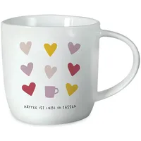 Grafik-Werkstatt Kaffeetasse mit Spruch 300 ml Porzellan Tasse Kaffee