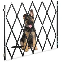 Relaxdays Hundeabsperrgitter, ausziehbar bis 130 cm, 87,5-100 cm hoch,