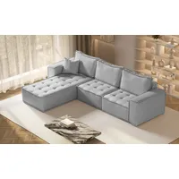 Kaiser möbel L-förmige Bohoo-Maxi-Ecke in zeitlosem Design Grau Links