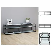 VidaXL TV-Schrank Weiß Marmor-Optik 160x40x40,5 cm Hartglas