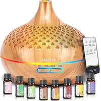 ZOVHYYA 500ML Aroma Diffuser Diffuser Ätherische Öle Mit 8