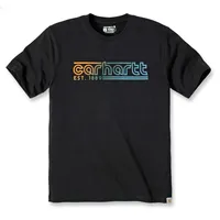 CARHARTT Logo Graphic, T-Shirt - Schwarz/Gelb/Blau - S