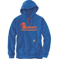 CARHARTT Midweight Graphic Kapuzenpullover - Blau/Orange - L