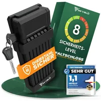 MIVELO Faltschloss mit Schlüssel & Carbonstahl-Kern 85cm - Bestseller,oft