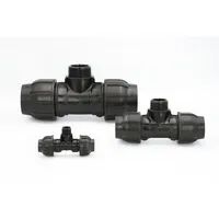 Gebo Kunststoff Verschraubung T-Stück 25mm x 1 Zoll AG