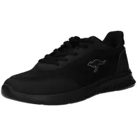 KangaROOS KL-A Club Sneaker, Jet Black/Mono, 44 EU -