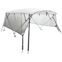 VidaXL 3-Bow Bimini-Top mit Mesh-Seitenteilen 183x(154-167)x137 cm