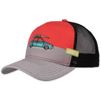 Coastal Retro Beauty Kappe - Red / Grey -