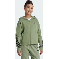 Adidas Future Icons 3-Streifen Kapuzenjacke Tent Green / Black