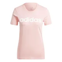 Adidas Damen Essentials Slim Logo Tee, semi pink Spark,