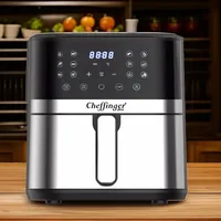 Cheffinger Heißluftfritteuse, Fritteuse Airfryer Fettarm 7L Cheffinger schwarz CF-AFRY7