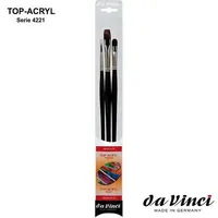 Da Vinci Pinselset TOP-ACRYL-Malpinsel, für Acryl und Öl, 3er